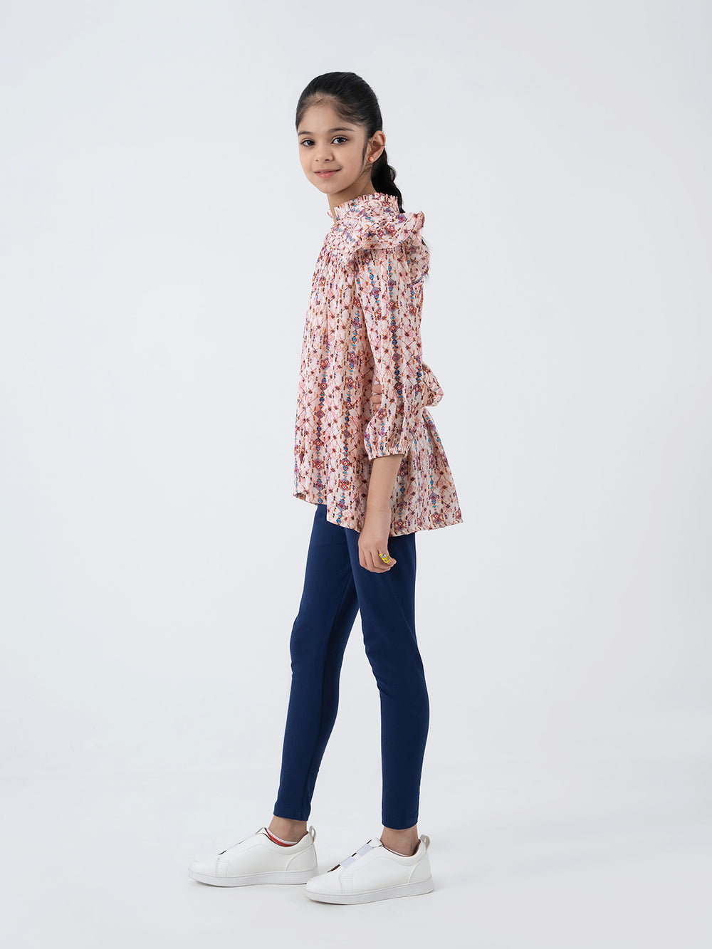 "CURTIS" Printed Regular Fit Cotton Top