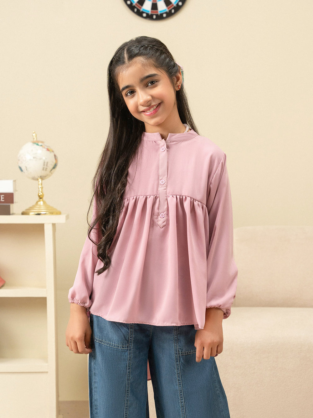 "CAMD" Textured Regular Cotton Top