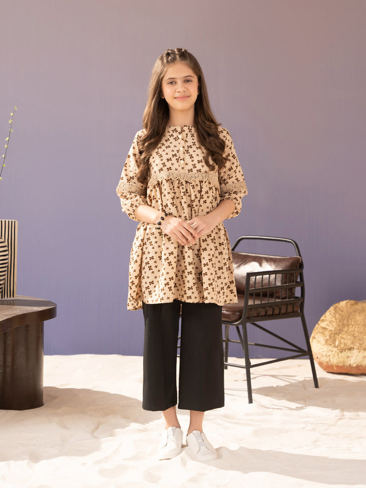 "MYRLE" Wide Leg Woven Cotton Trouser