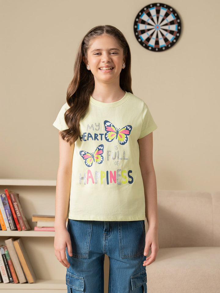 "GUDIYA" Graphic Jersey T-Shirt