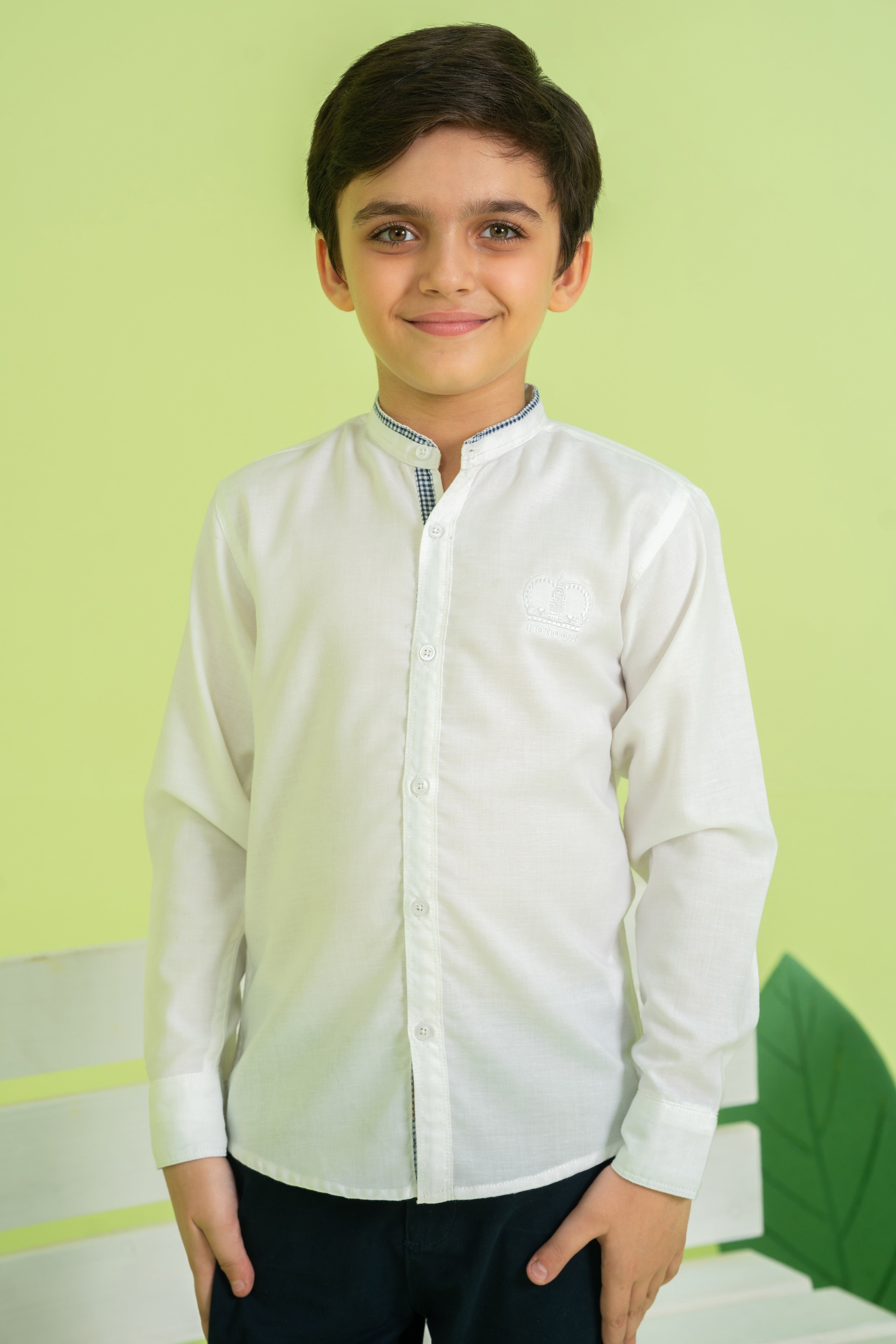 Boys FAHADI Cotton Casual Shirt