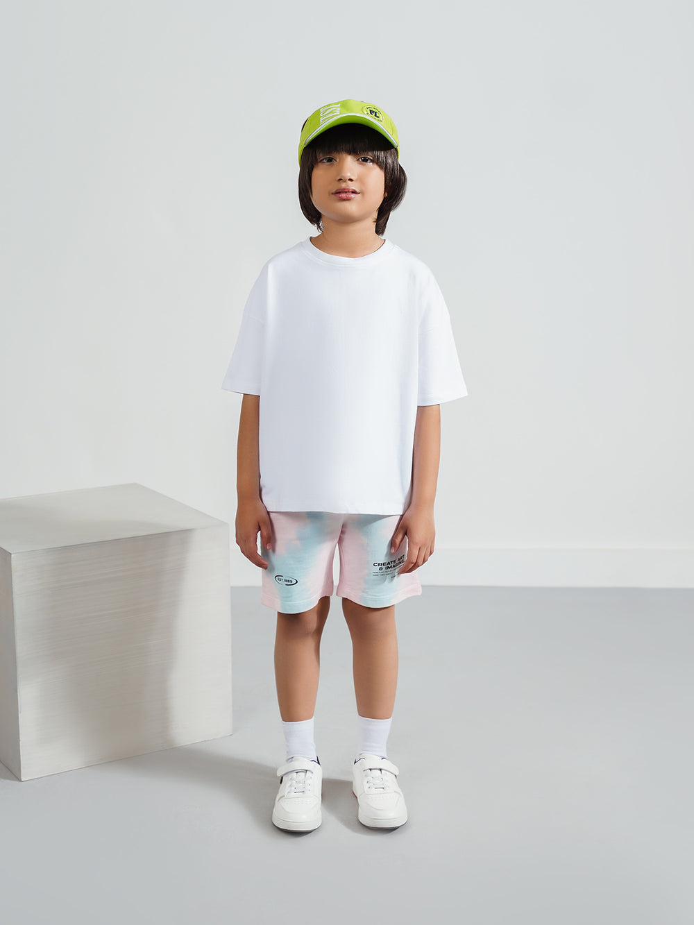 "ASAHI" Regular Fit Tie-Dye Shorts