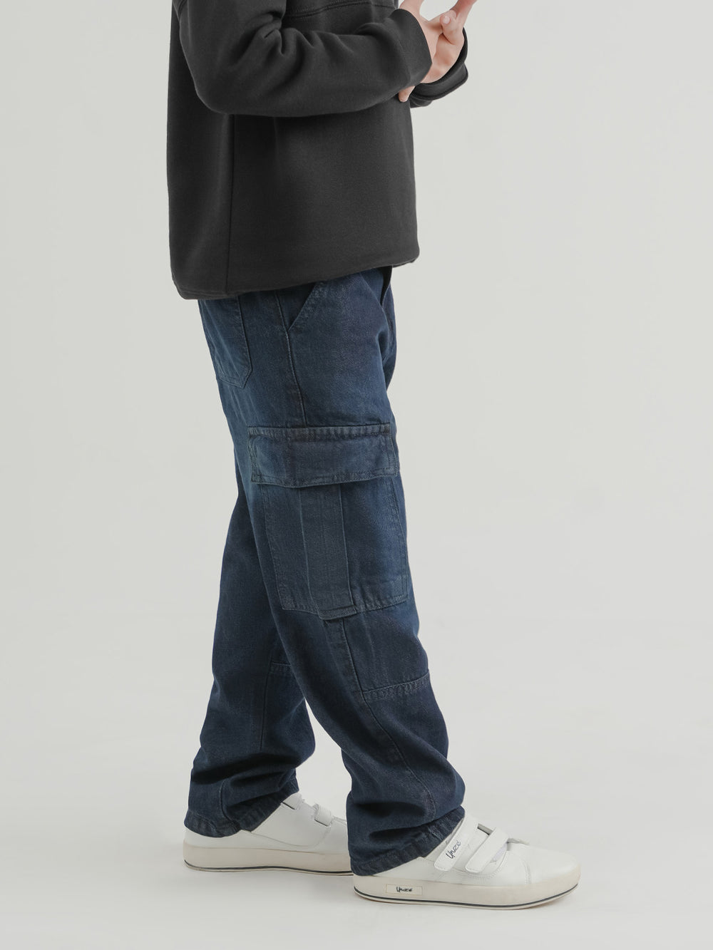 "MANDELL" Perfect Cargo Fit Denim Pant
