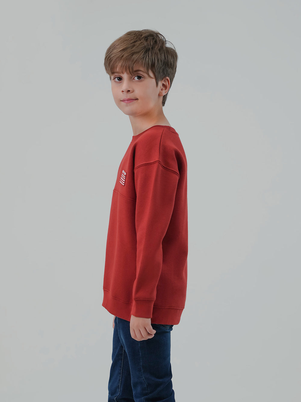 "HEFNER" Drop Shoulder Fleece Sweatshirt