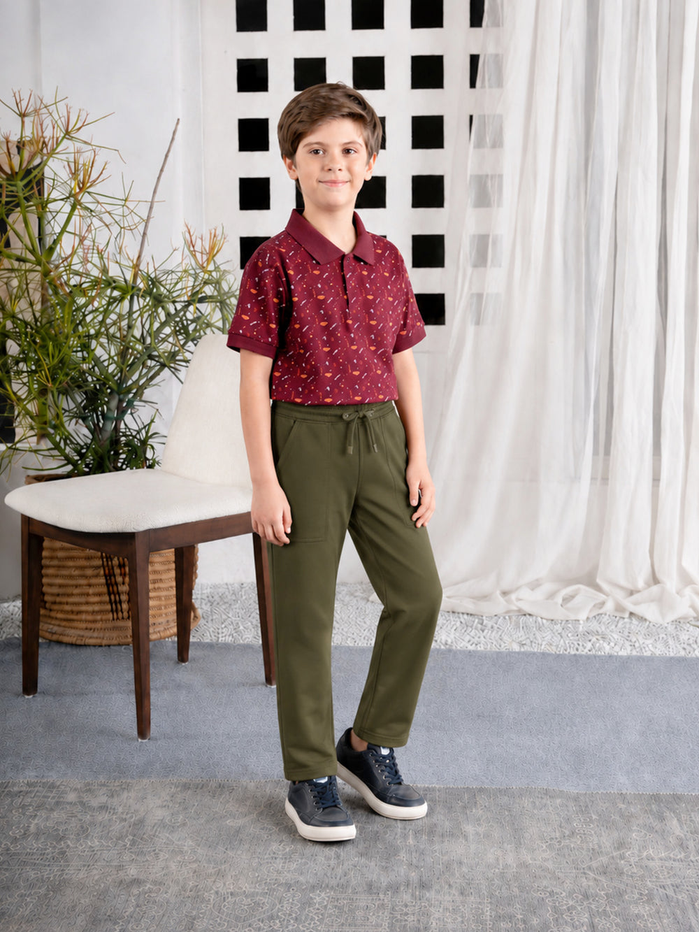 "JAVIER" Slim Fit Cotton Trouser