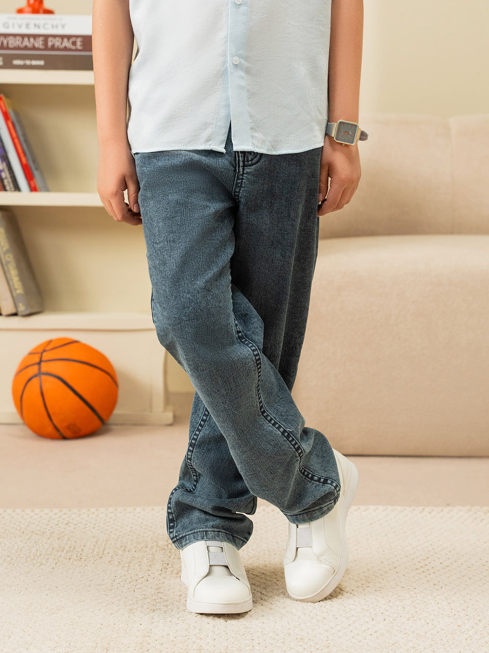 "CAPERS" Straight Fit Denim Pant