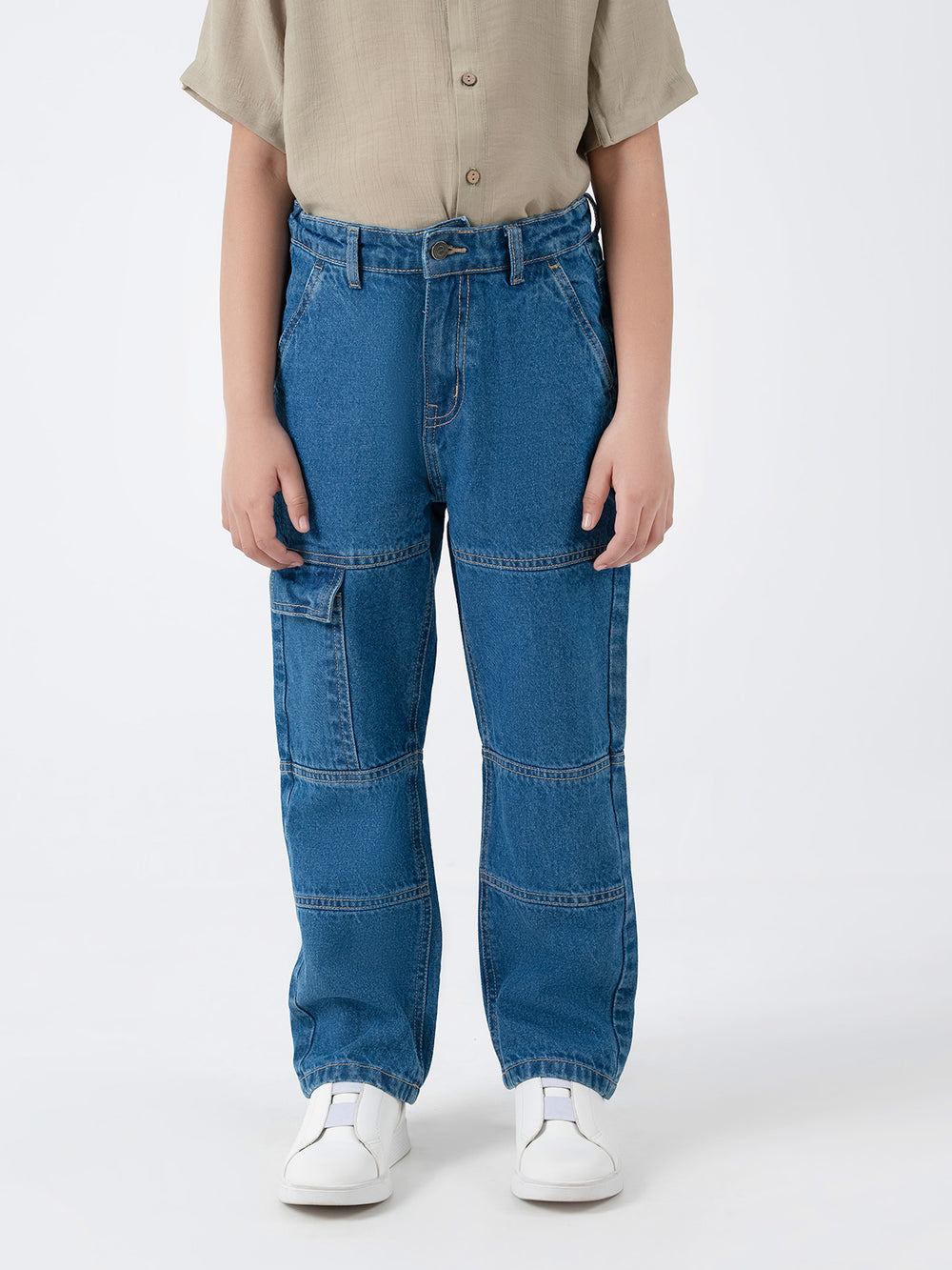 "ANISE" Cargo Fit Denim Pant