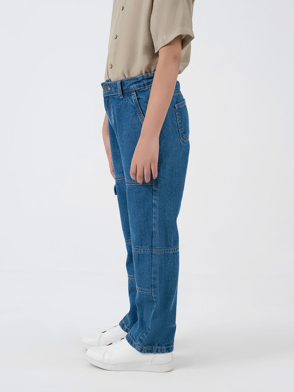 "ANISE" Cargo Fit Denim Pant