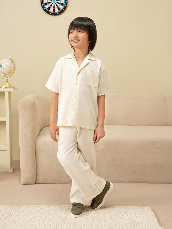 "ETHIO" Regular Fit Cotton Co Ord Set