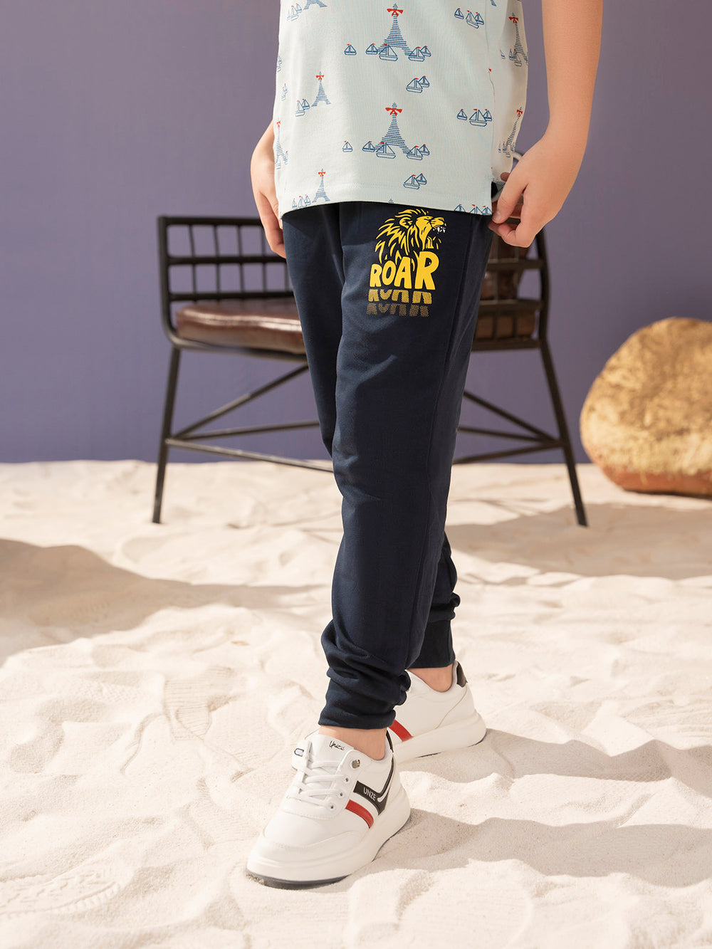 "PRITHVI" Graphic Regular Fit Trouser