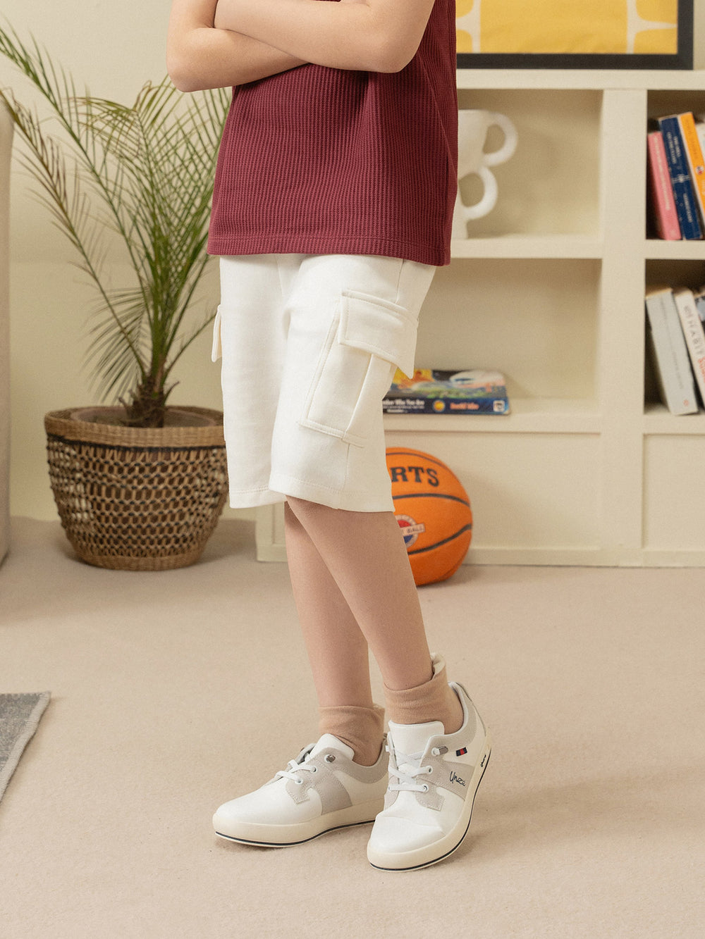 "PRANSH" Cargo Fit Terry Knits Shorts