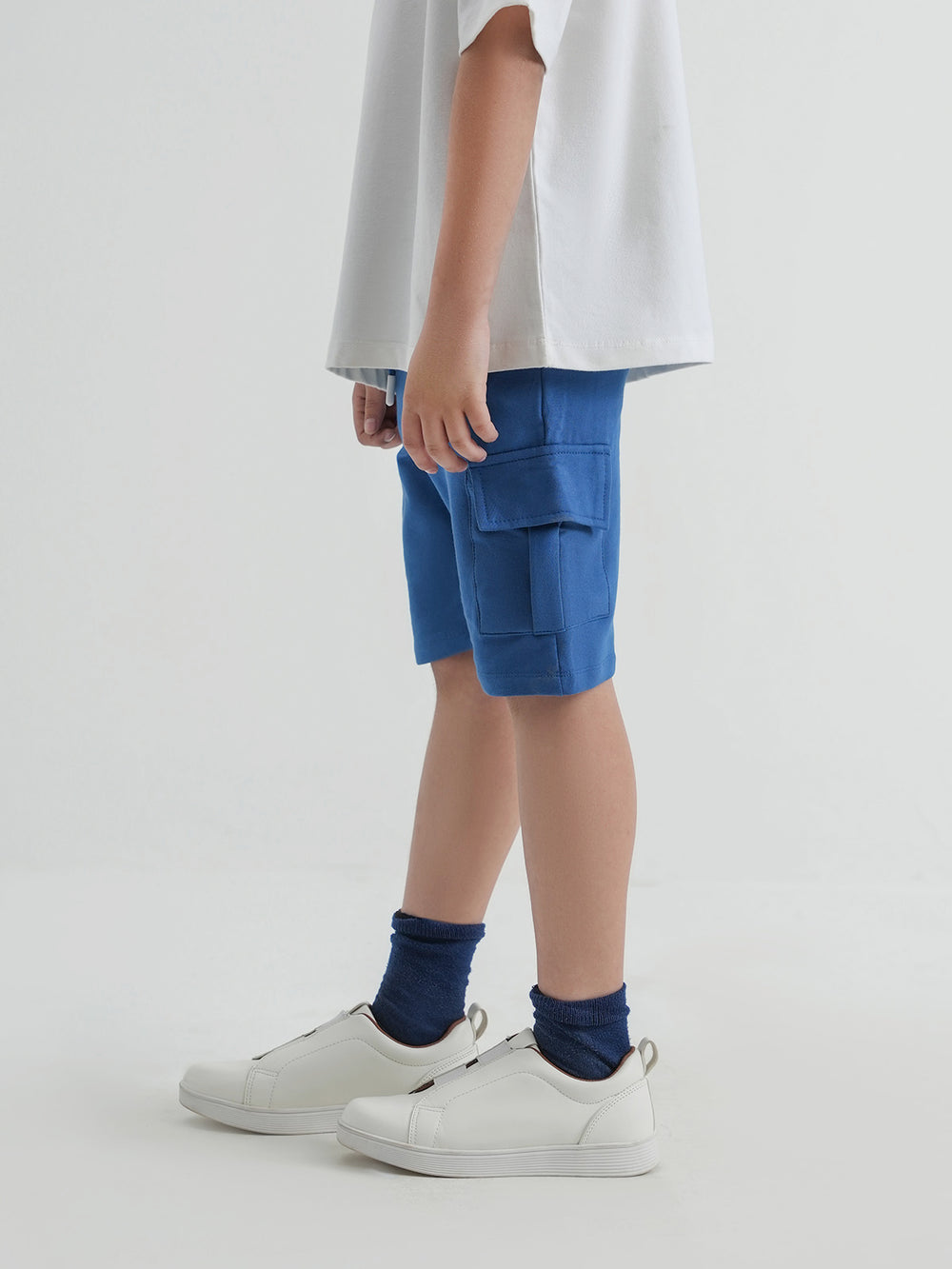 "PRANSH" Cargo Fit Terry Knits Shorts