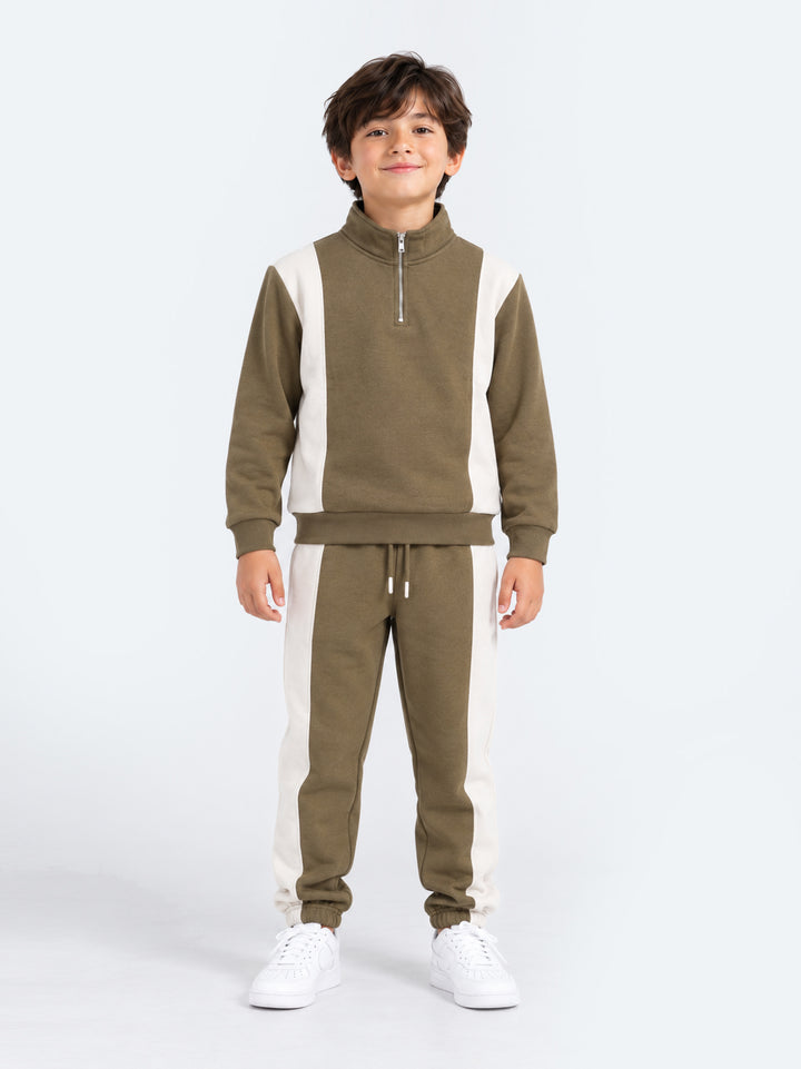 "AIDEN" Casual Half-Zip Fleece Track Suit