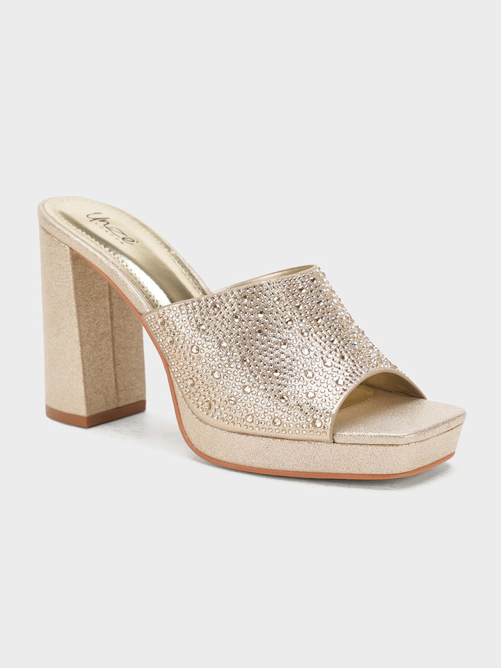 Women "MAISY" Fancy Block Heel Sandals