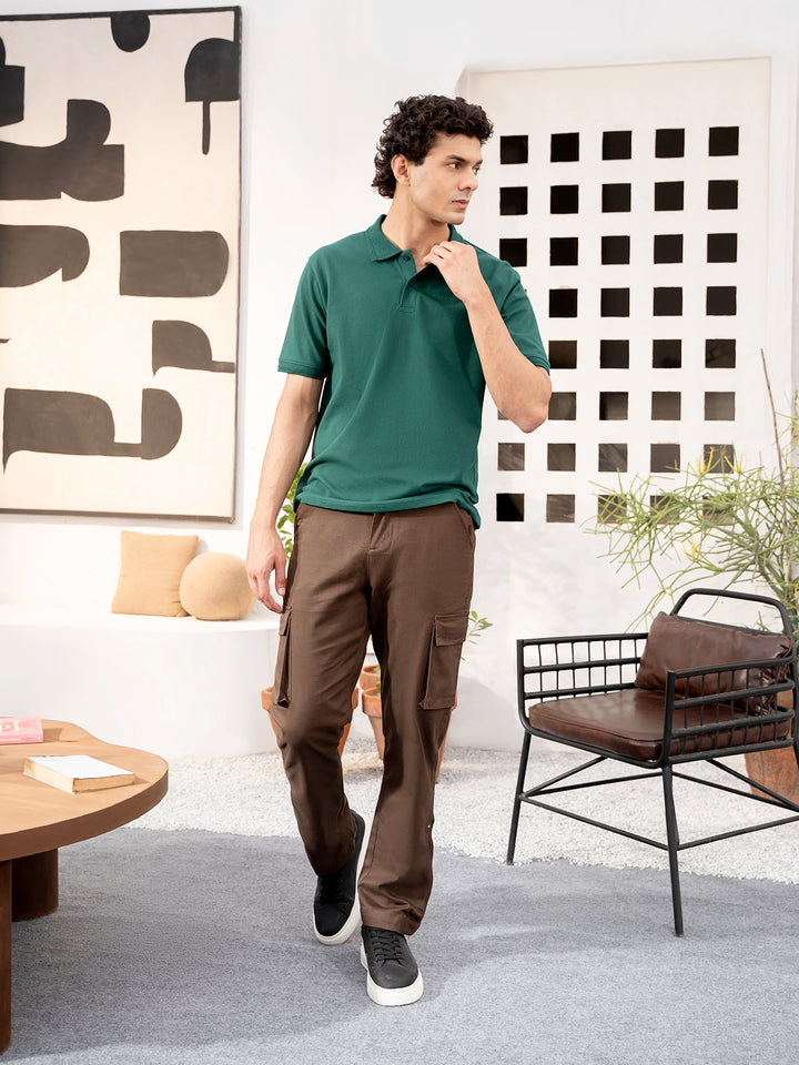 "RIAM" Cotton Cargo Woven Trouser