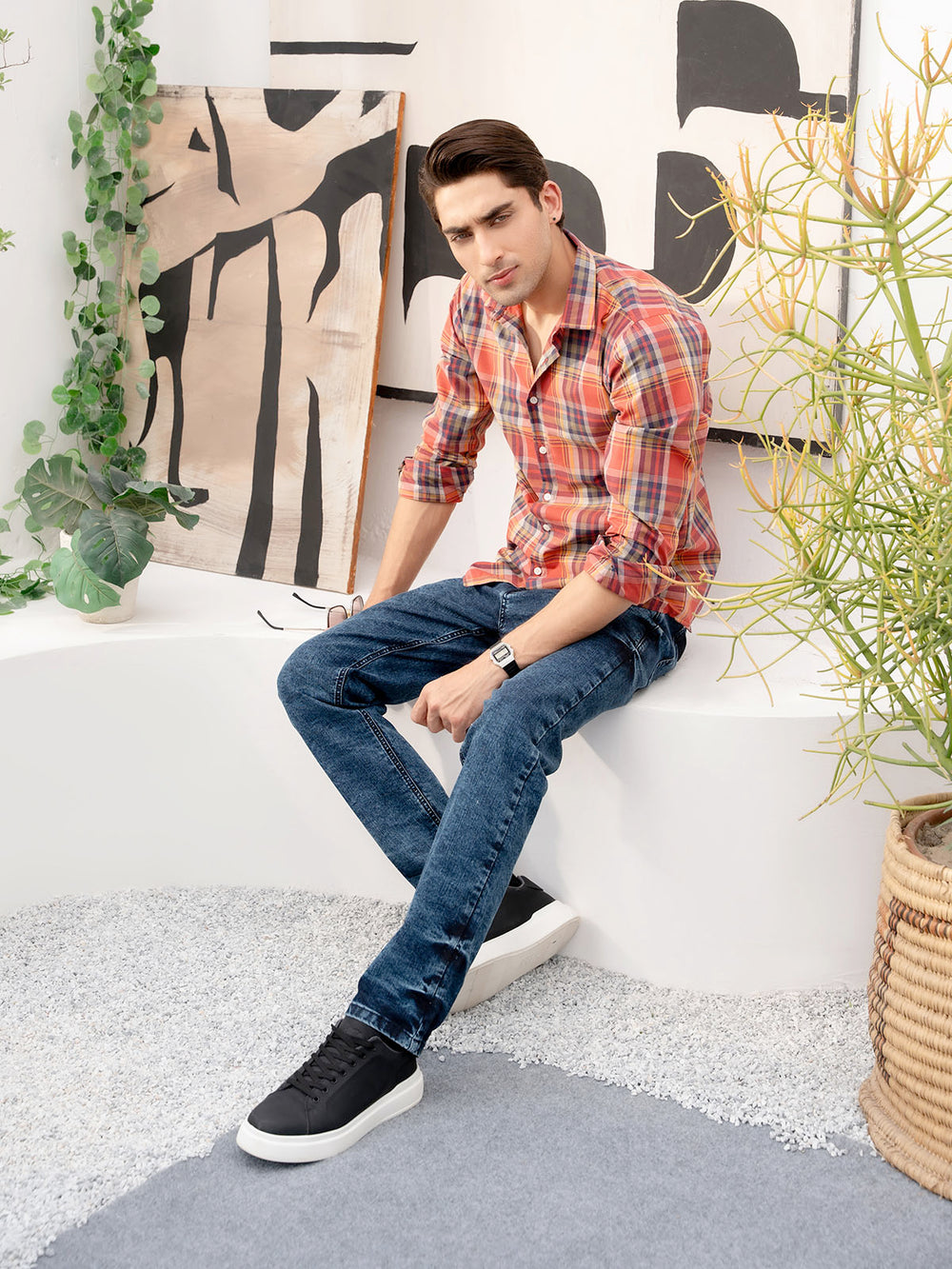"ZINNIA" Straight Fit Denim Jeans