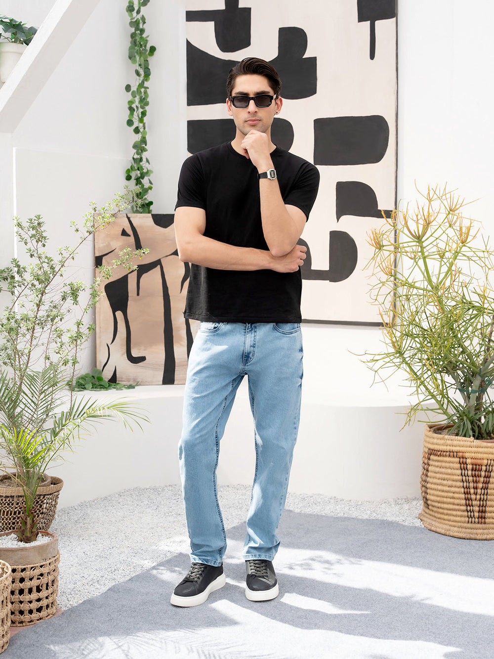 "ZINNIA" Straight Fit Denim Jeans