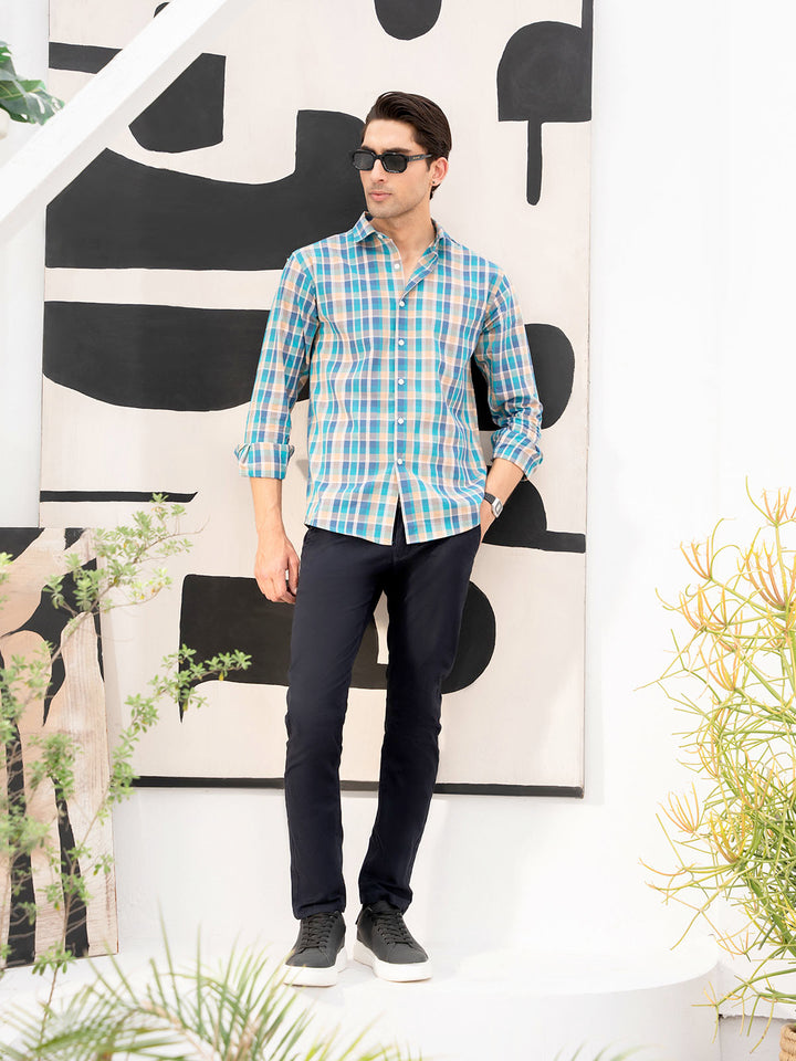 "APHAEL" Regular Fit Cotton Casual Shirt