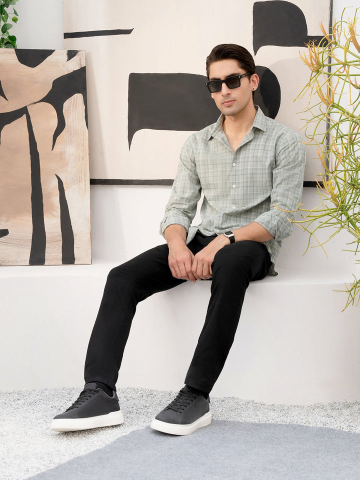 "EMIAH" Printed Regular Cotton Casual Shirt