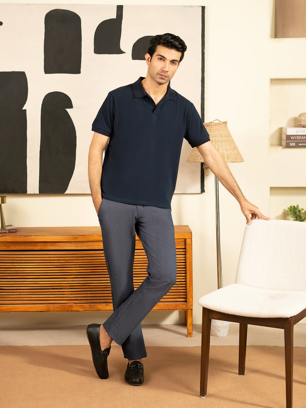 "DEAN" Regular Basic Pique Polo Shirt