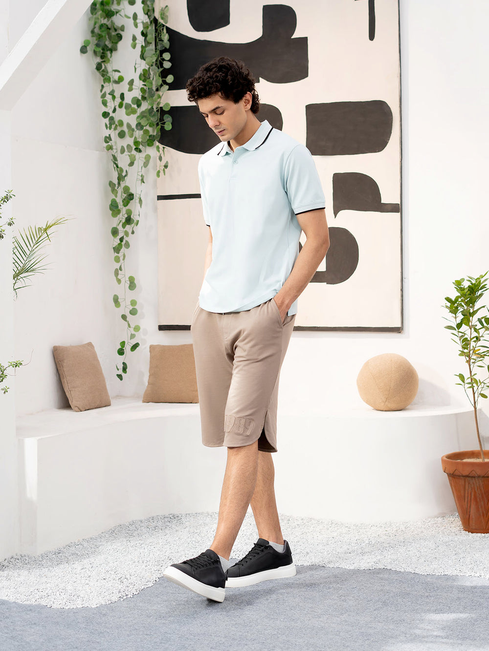 "ABELLE" Regular Fit Pique Polo Shirt