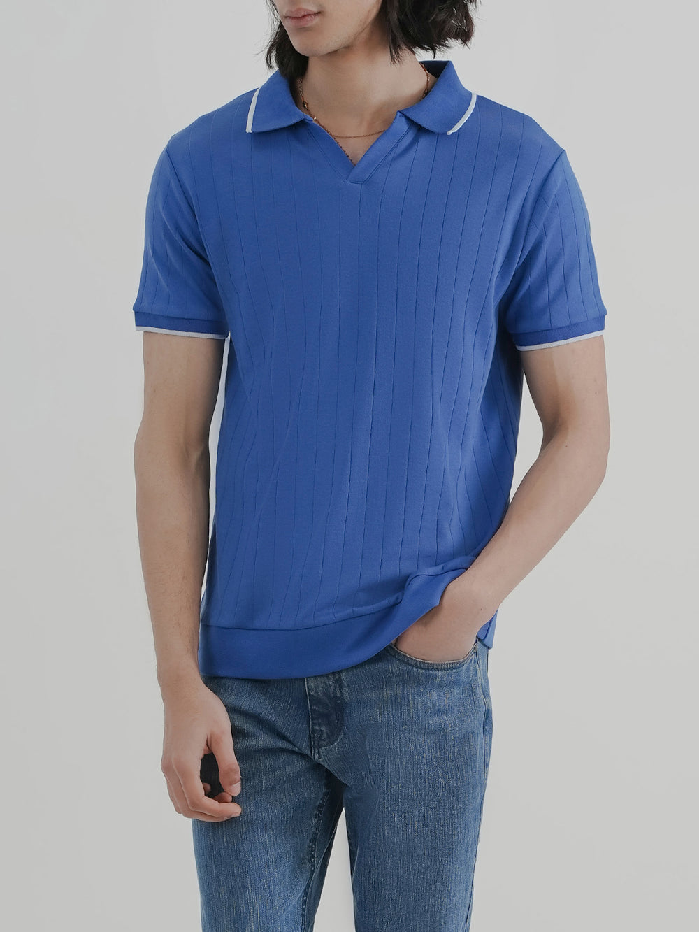 "JACQUE" Regular Fit Textured Polo Shirt