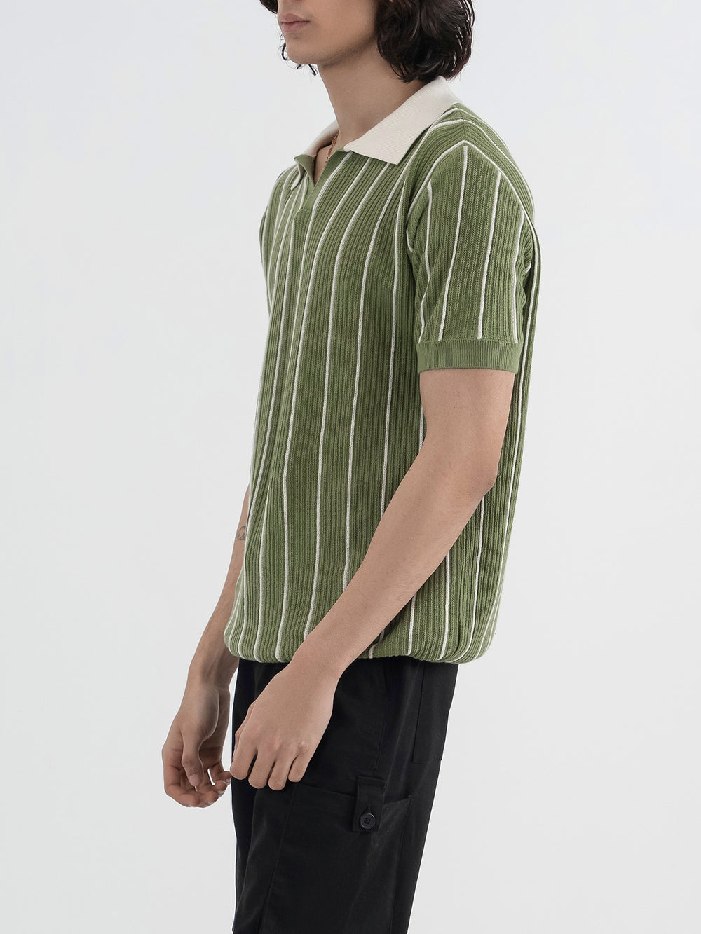 "ZARIAH" Regular Fit Knitted Polo Shirt