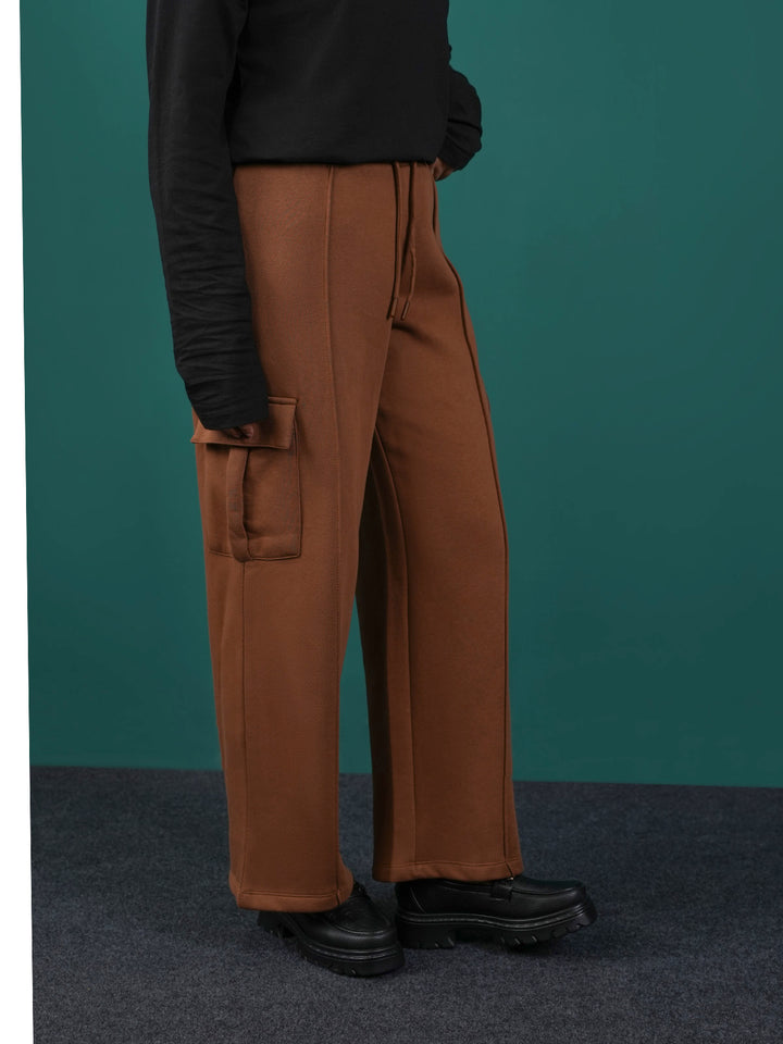 "HATHOR" Perfect Fleece Wide Leg Trouser