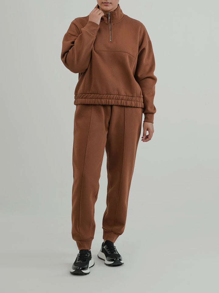 "MAPELAI" Cozy Basic Fleece Track Suit