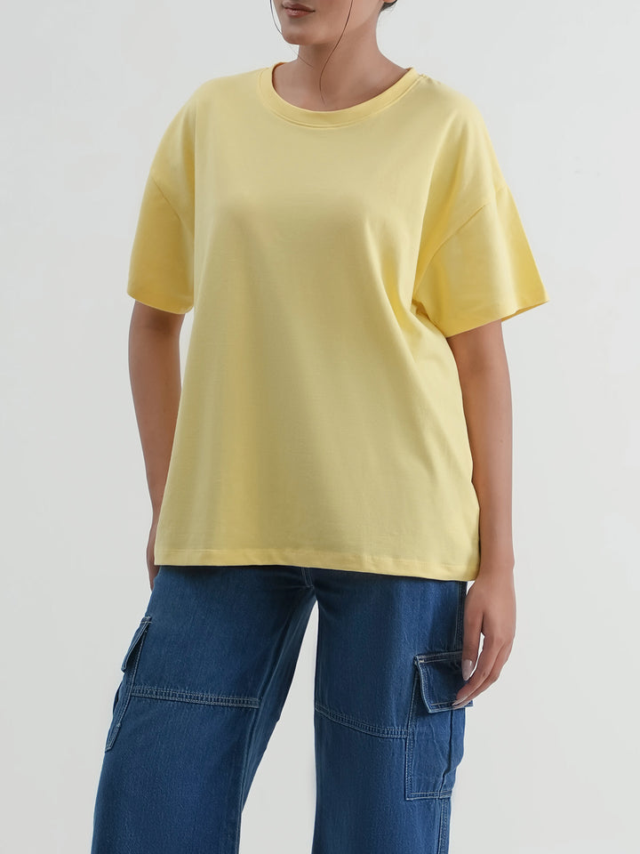 "SPRUCE" Basic Drop Shoulder T-Shirt