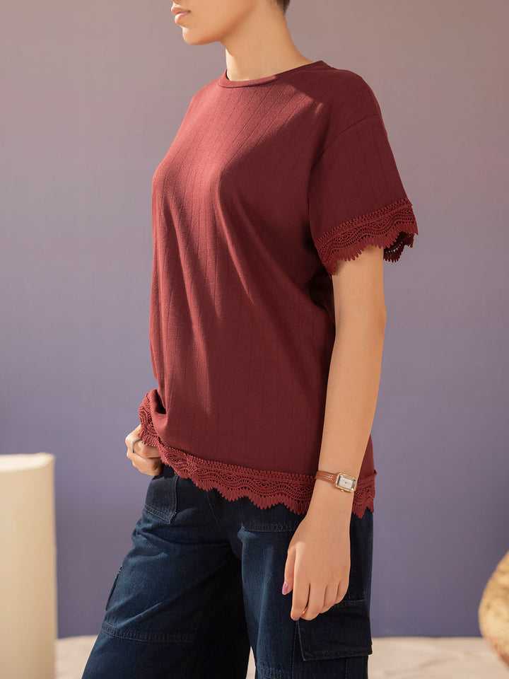 "LESINA" Cropped Regular Fit T-Shirt