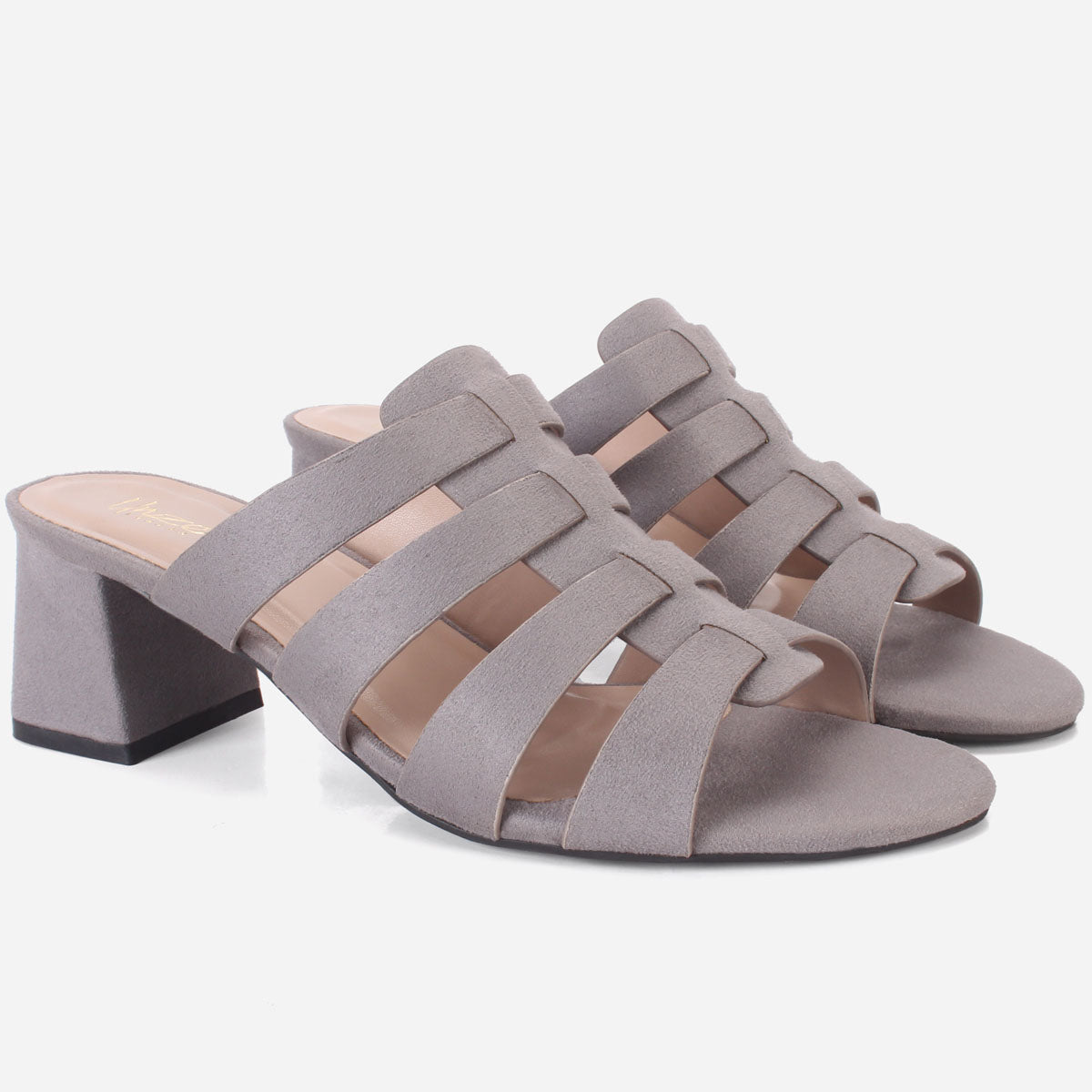 Unze London Strap Block Heel Sandal Womens