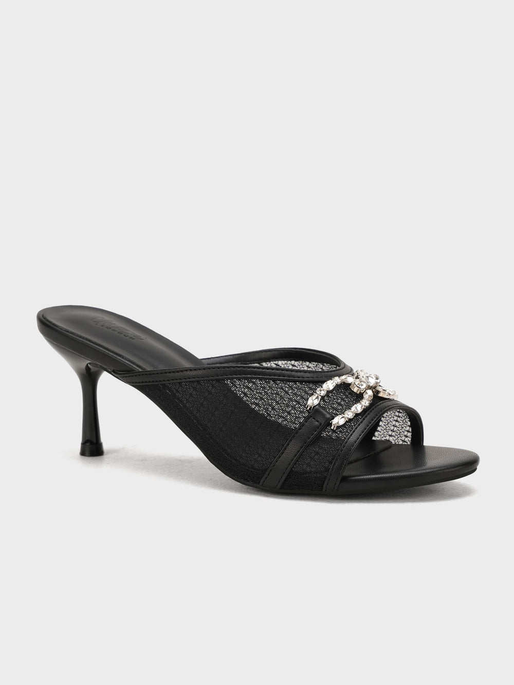 Women "ARELY" Elegant Mesh Heel Sandals