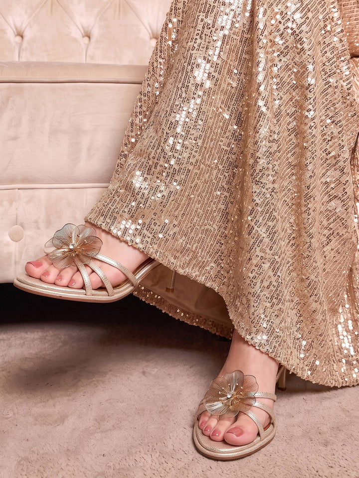 Women "LOREN" Slip On Low Heel Sandals