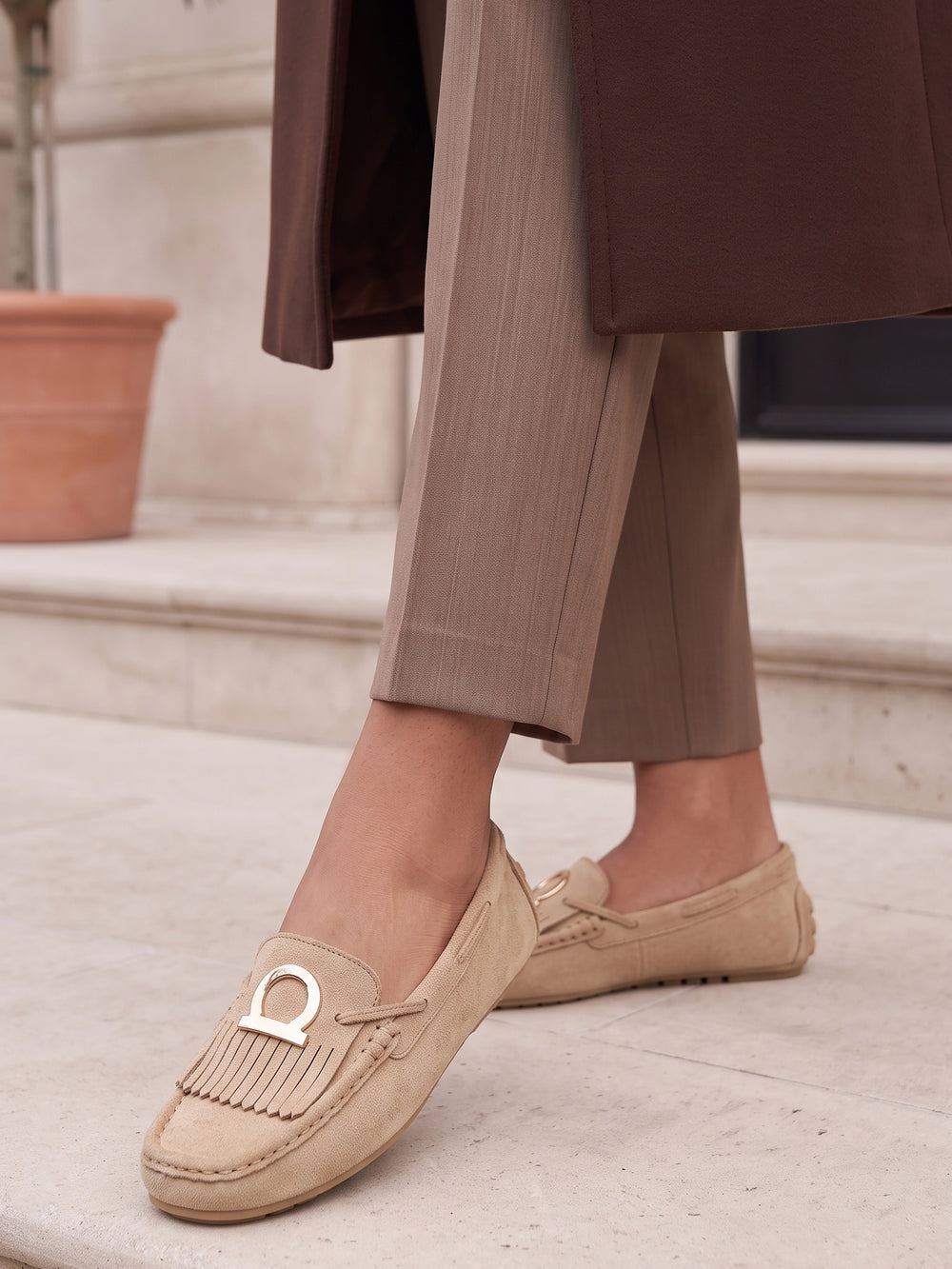 Women "PRESTON" Premium Buckled Moccasins