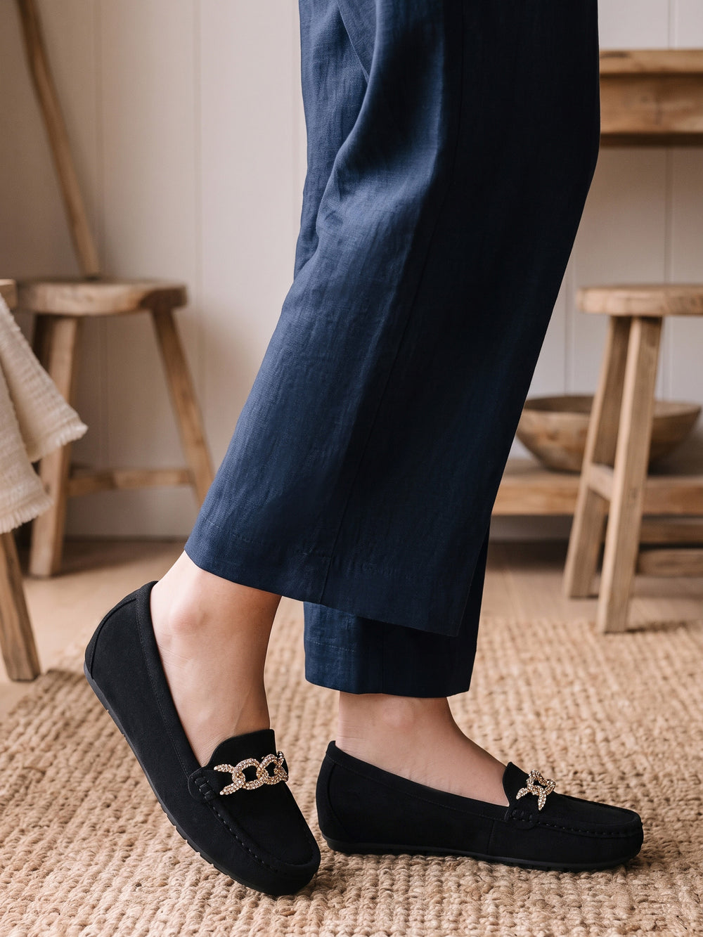 Women "ADHIRA" Casual Suede Moccasins