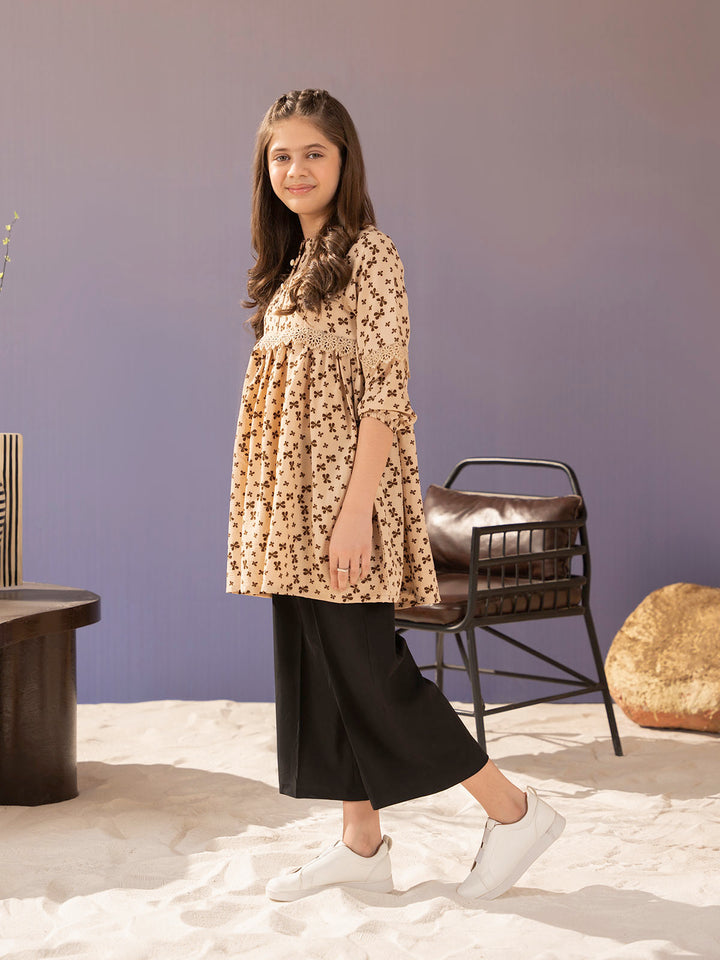 "ERINA" Embroidered Regular Cotton Top