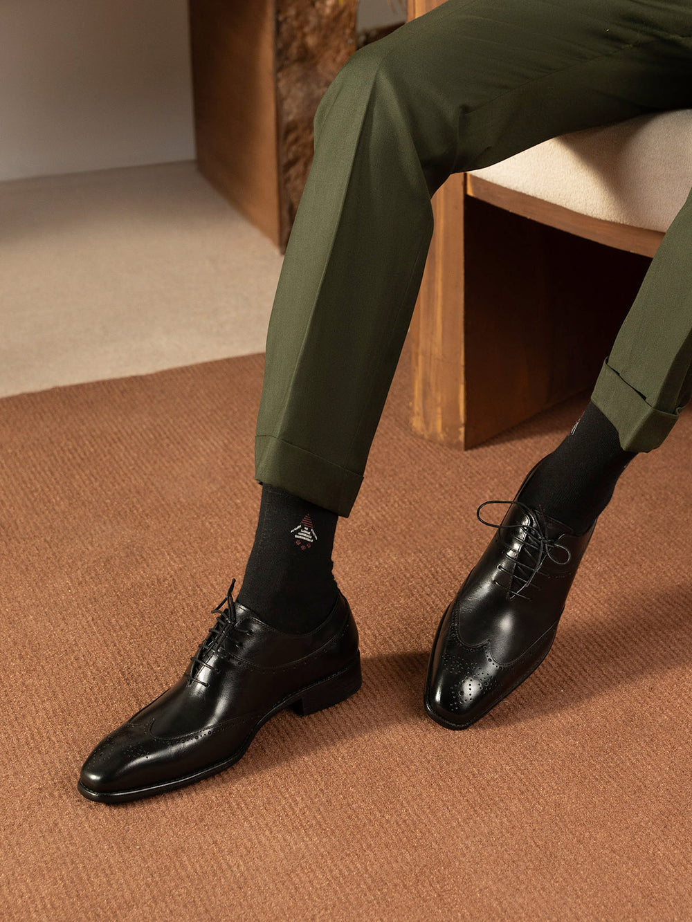 Men "DAMIAN" Leather Lace Up Formal Shoes
