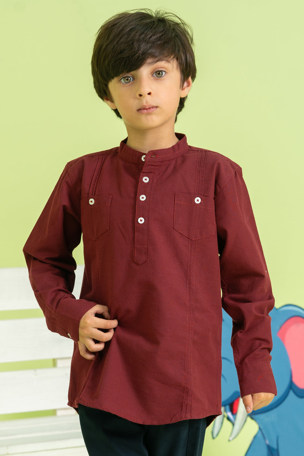 Boys NIDAL Cotton Casual Shirt - Image 1