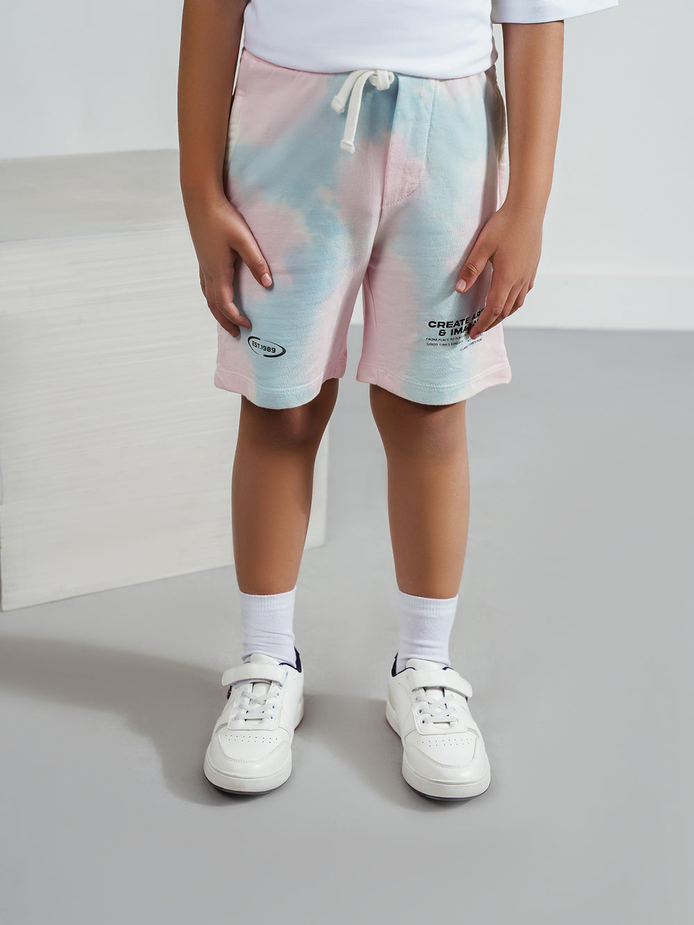 "ASAHI" Regular Fit Tie-Dye Shorts
