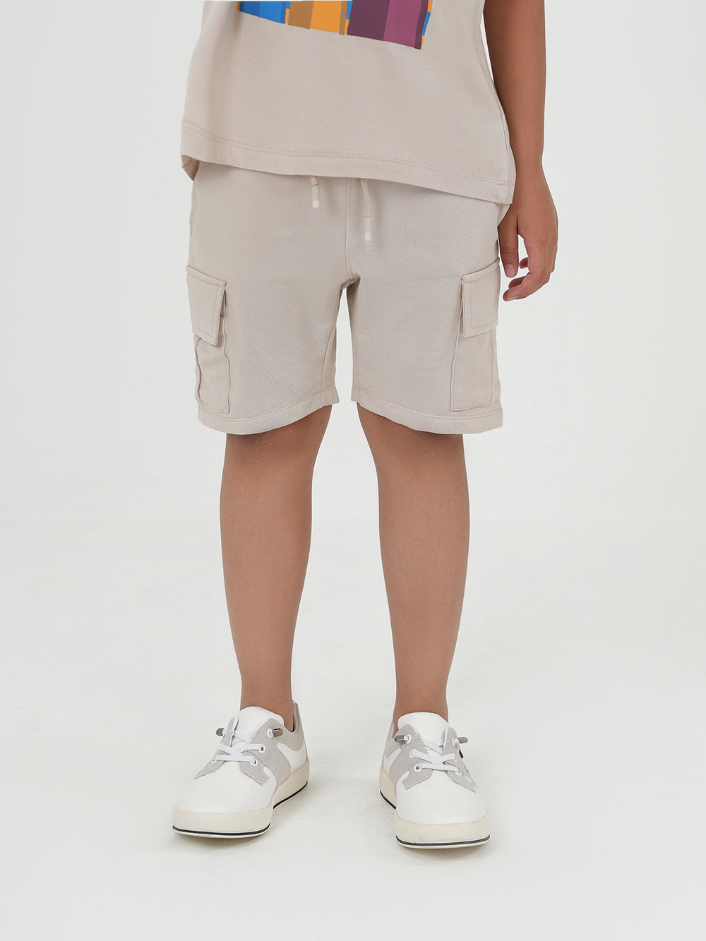 "ARATA" Regular Fit Cut &amp; Sew Shorts