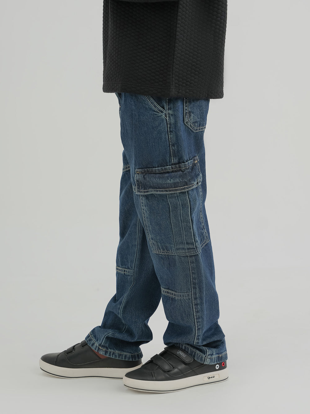 "MANDELL" Perfect Cargo Fit Denim Pant