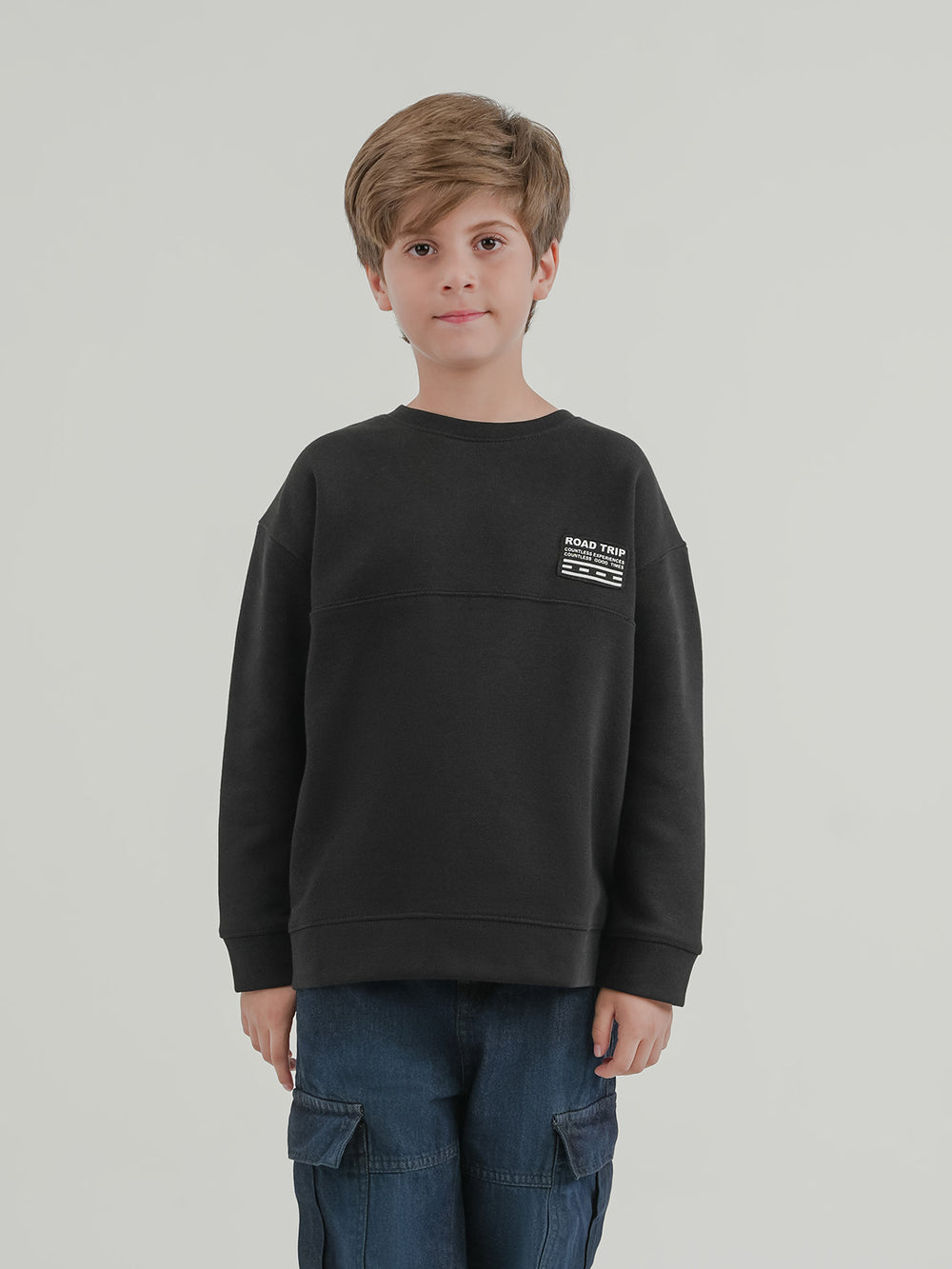 "HEFNER" Drop Shoulder Fleece Sweatshirt