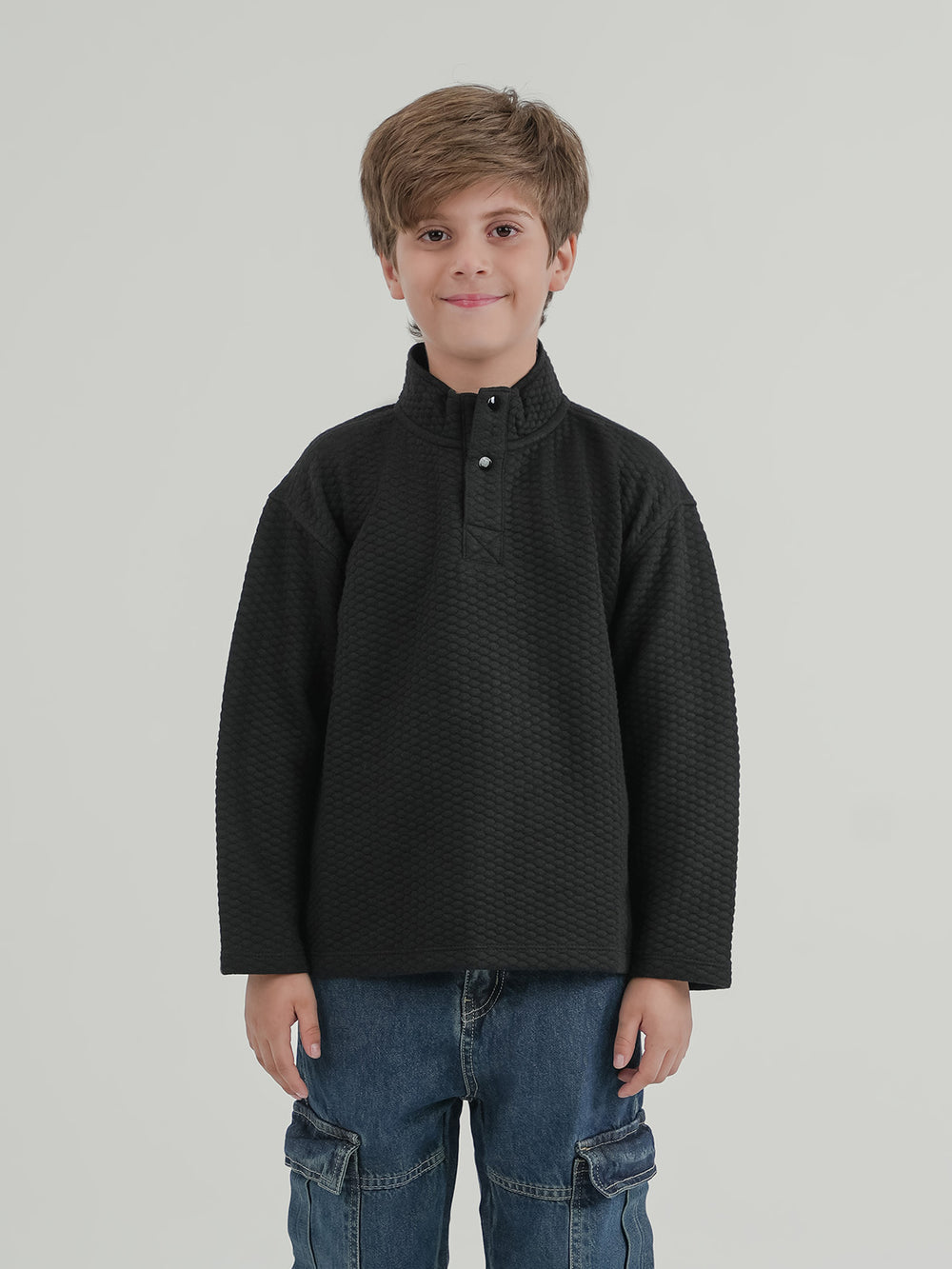 "EMERIC" Warm Drop Shoulder Fleece Sweatshirt