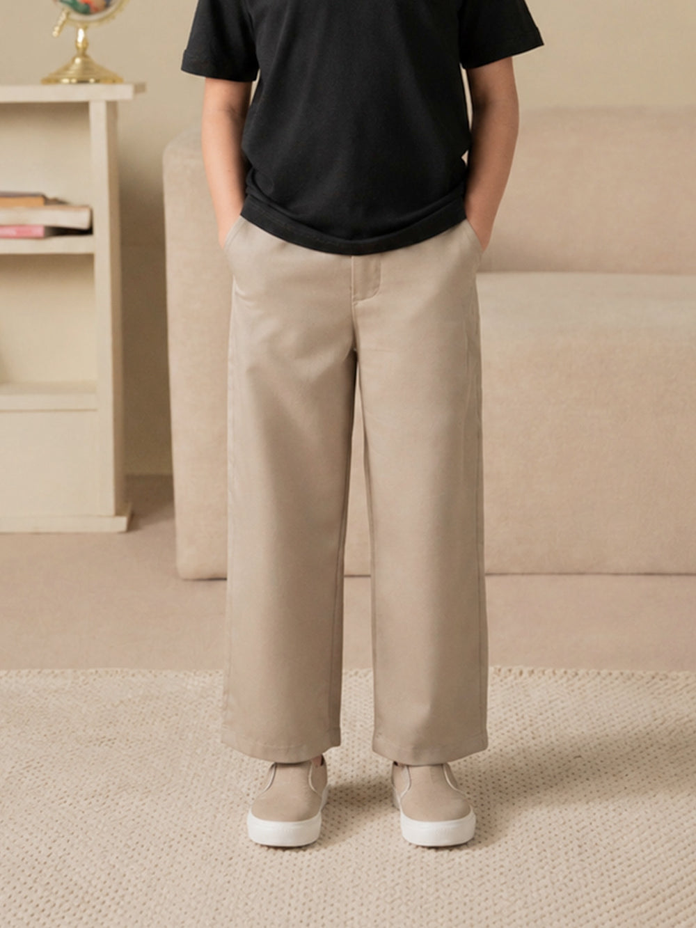 "PENIEL" Slim Fit Cotton Trouser