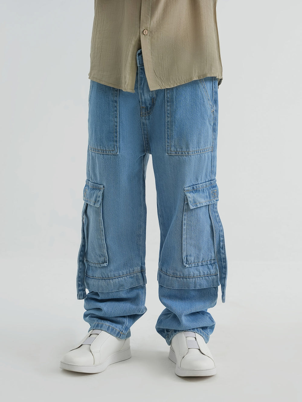 "MONTE" Cargo Fit Denim Pant