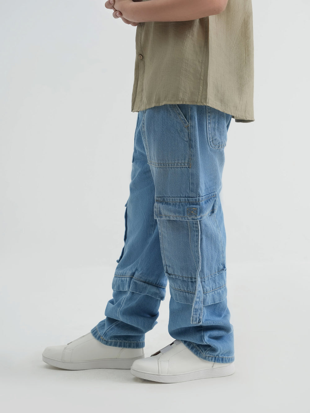 "MONTE" Cargo Fit Denim Pant