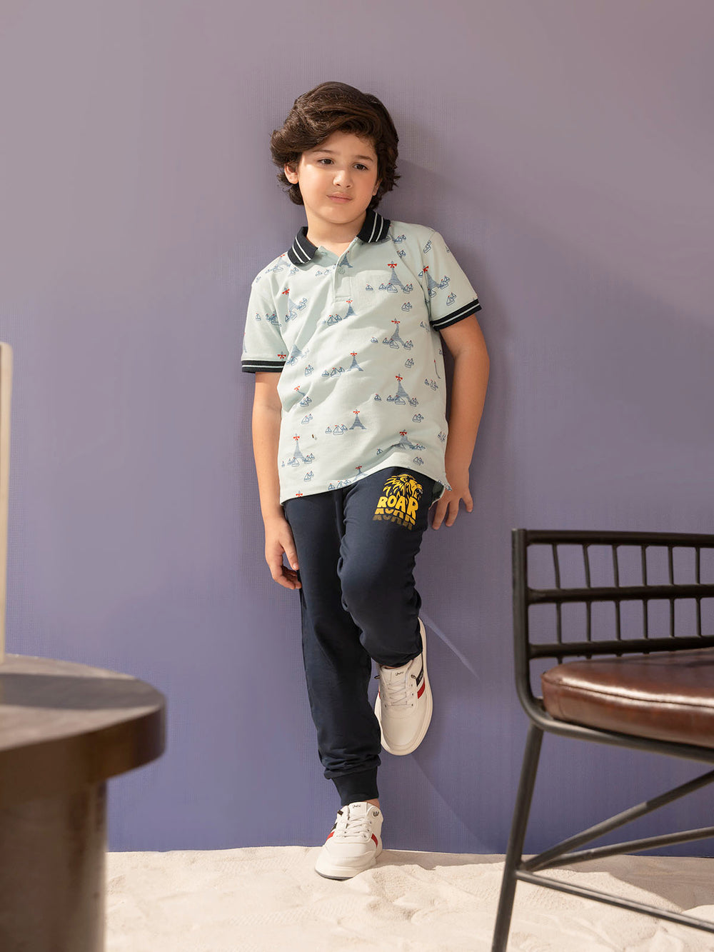 "PRITHVI" Graphic Regular Fit Trouser