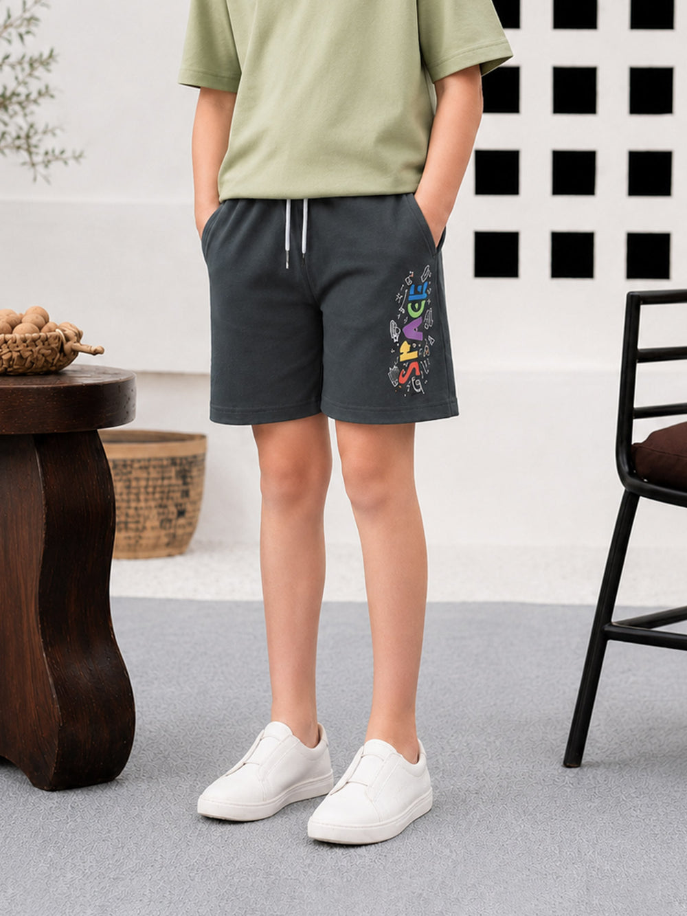 "PARTHIV" Basic Regular Fit Knits Shorts