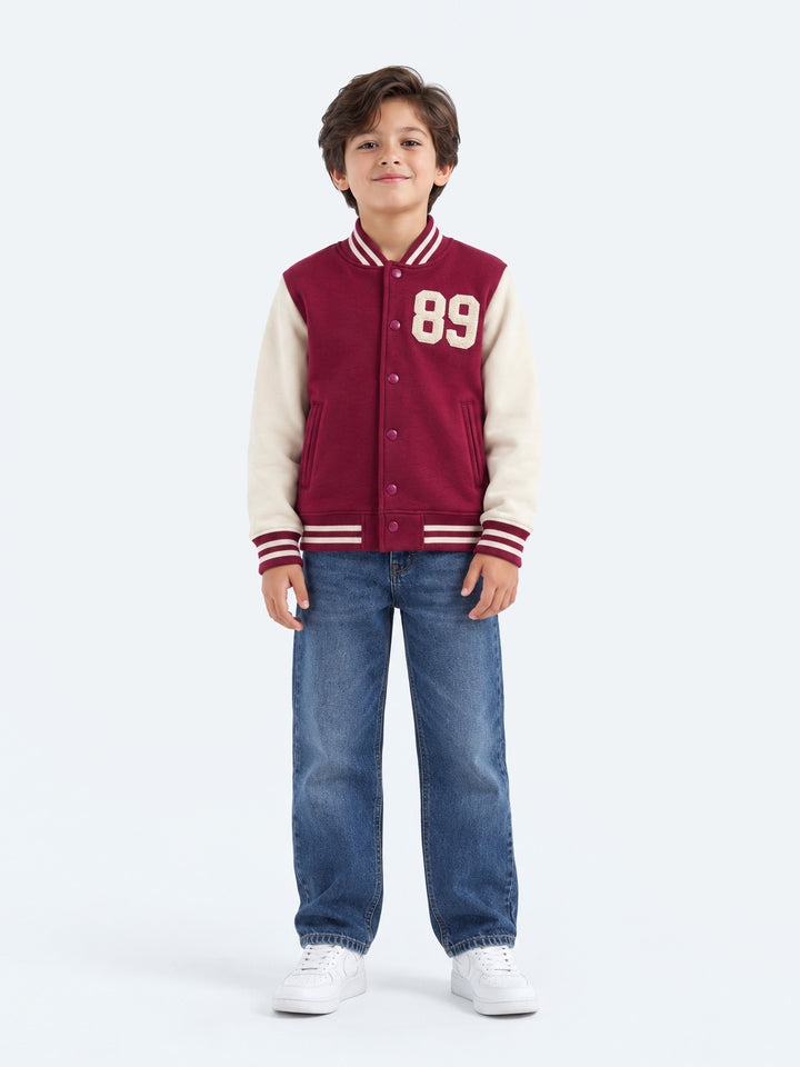 "BENJAMIN" Baseball Fleece Bomber Jacket